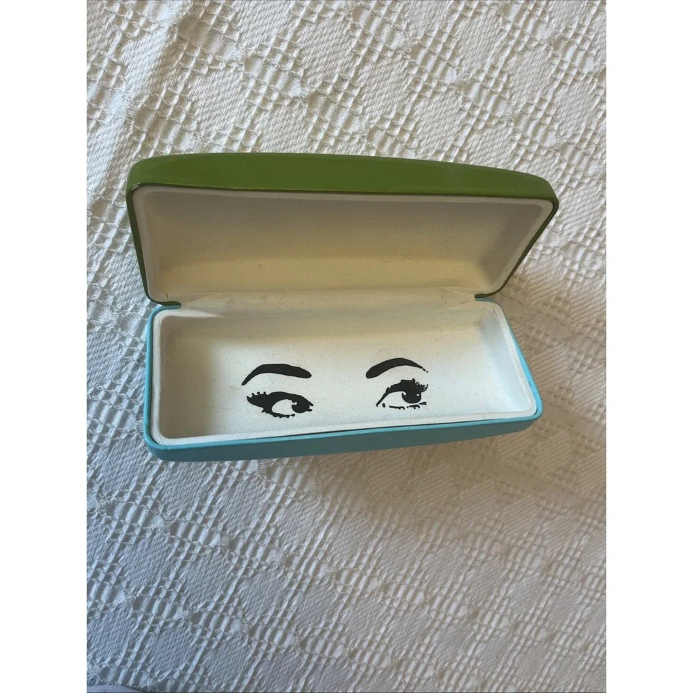 Kate Spade New York Sunglasses Hard Case Teal And Green *READ*